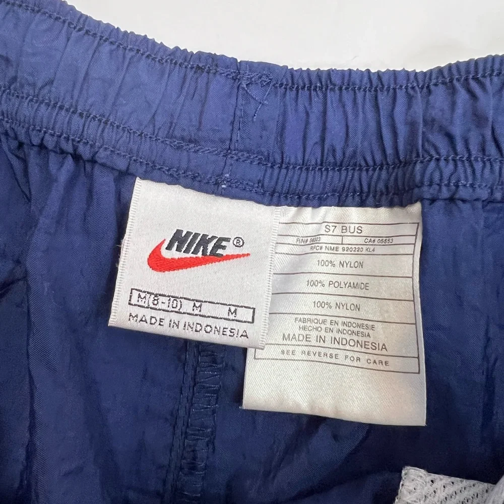 Vintage Nike 90s Men’s Swim Trunks Shorts Size Medium Blue